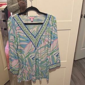 Lilly Pulitzer Multicolor V-Neck Top